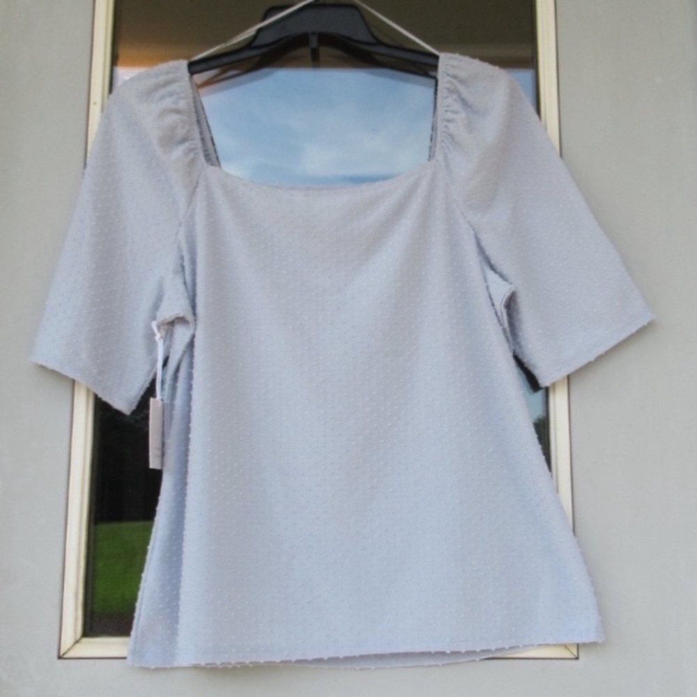 LC Lauren Conrad blouse with polka dot texture XXL - Picture 11 of 15